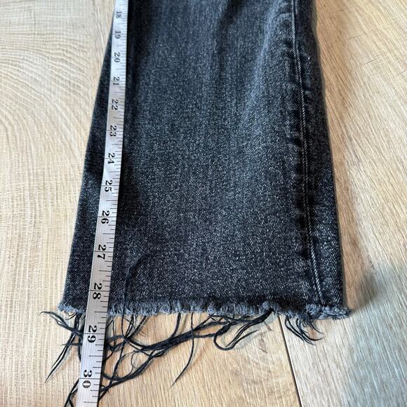 Abercrombie & Fitch LONG Ultra High Rise Straight Button Fly Jeans Black 27 4 - Picture 8 of 8